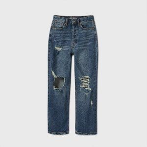 6/28 waist straight Women's High-Rise